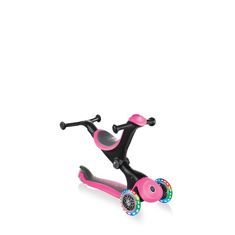 Globber Go Up Deluxe Işıklı Scooter Pembe