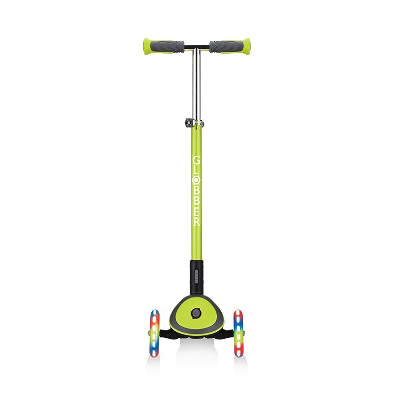 Globber Elite Deluxe Işıklı Scooter Yeşil