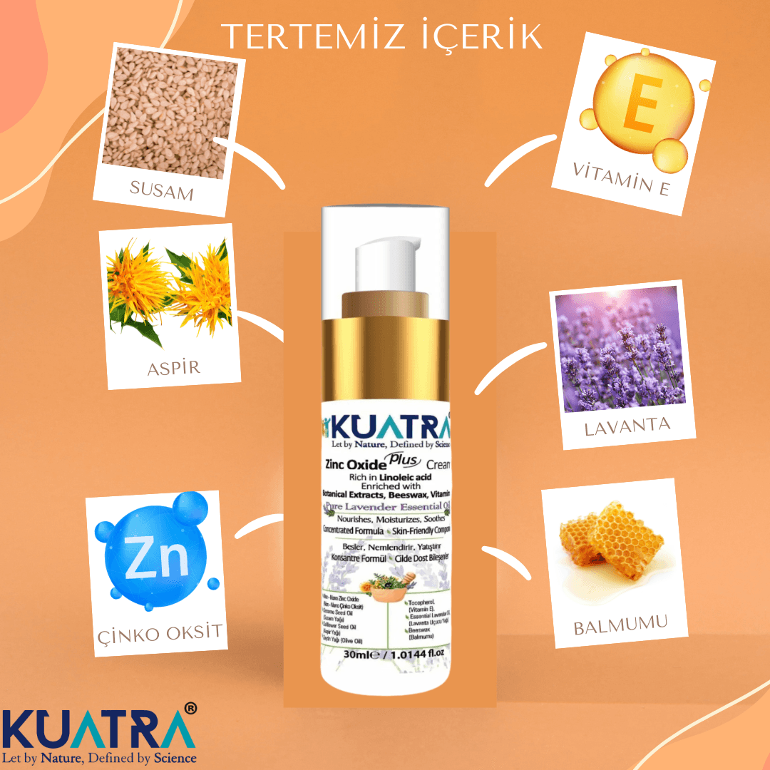 Kuatra Çinko Oksit Plus Krem (Genel Cilt Bakımı, Cilt Lekesi Önlemeye Yardımcı)