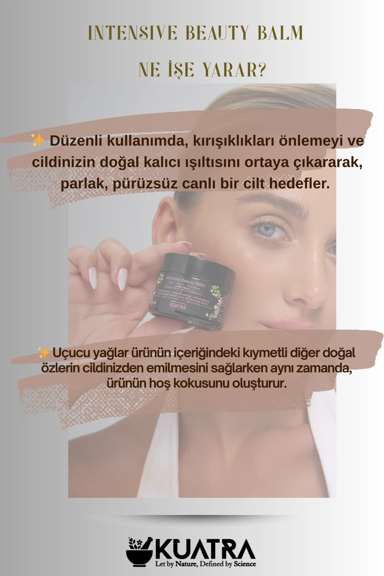 Kuatra Intensive Beauty Balm Anti-aging, Antioxidant Beauty Balm (aromatherapy product, natural ingredient) 50ml