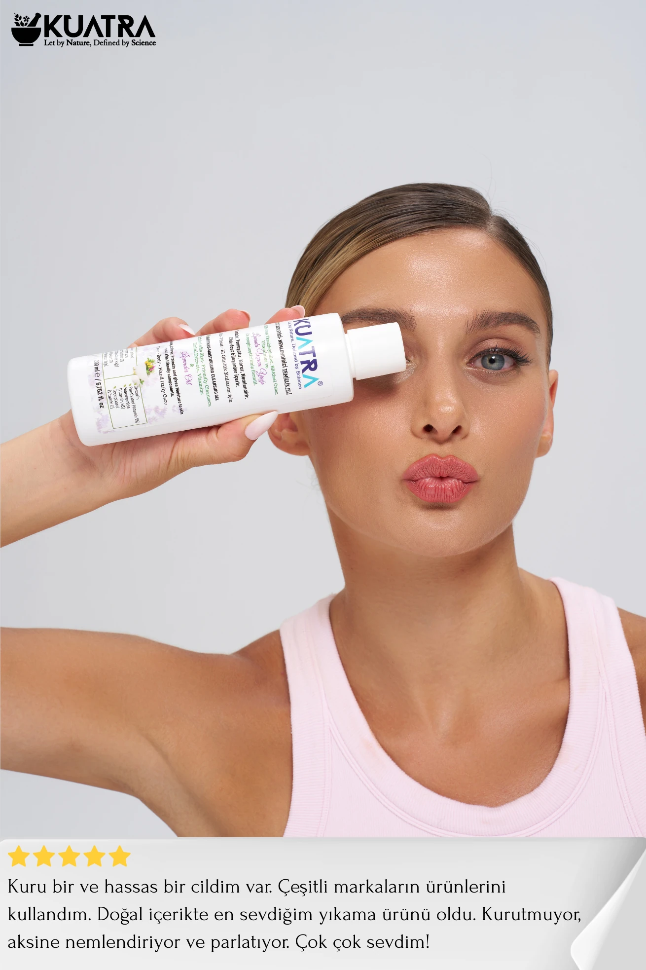 Kuatra Nemlendirici Besleyici Temizlik Jeli (Tıbbi Lavanta (Lavandula Angustifolia) uçucu yağı içeren) 200ml