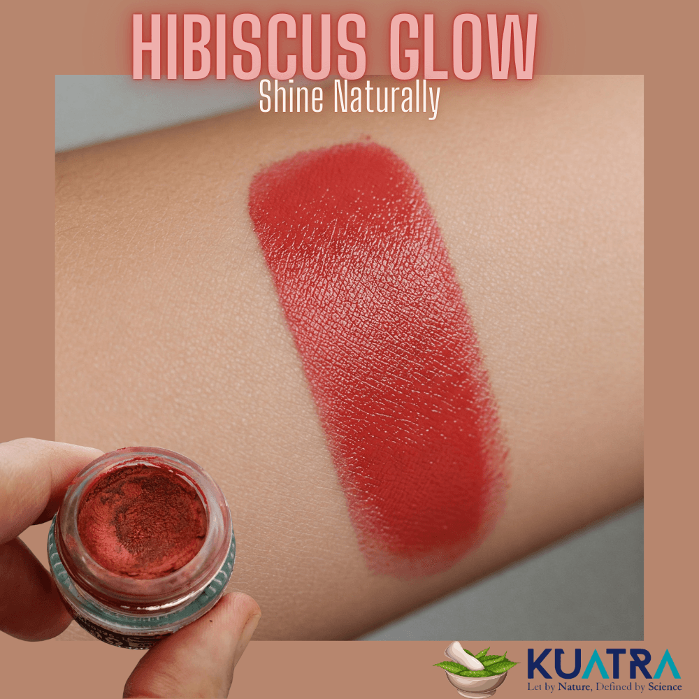 Hibiscus Glow Besleyici, Nemlendirici Allık Ruj Göz Farı Doğal İçerik