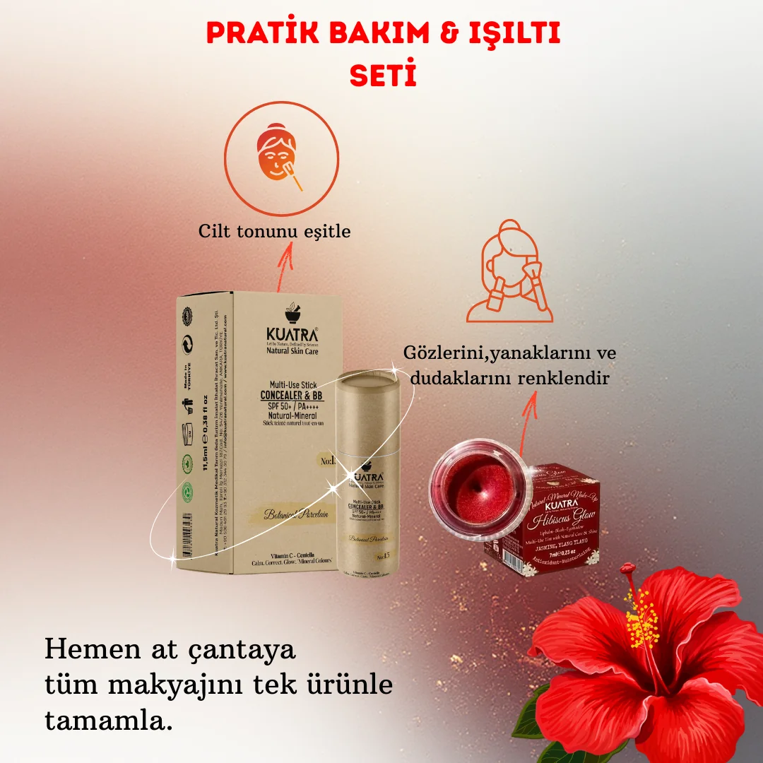 Pratik Bakım ve Işıltı Seti| Doğal • Mineral • Eczacı Formülü