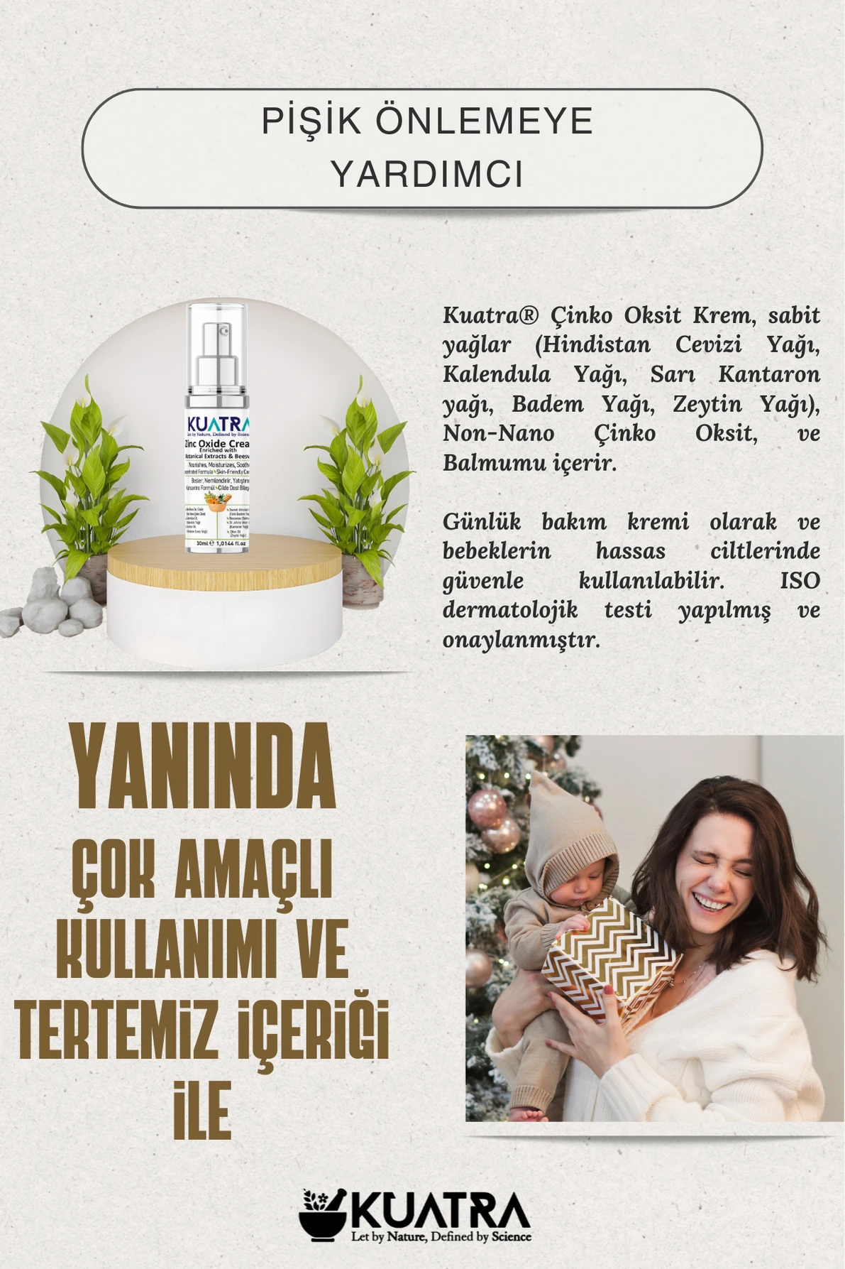 Kuatra Zinc Oxide Cream (Helps prevent diaper rash)