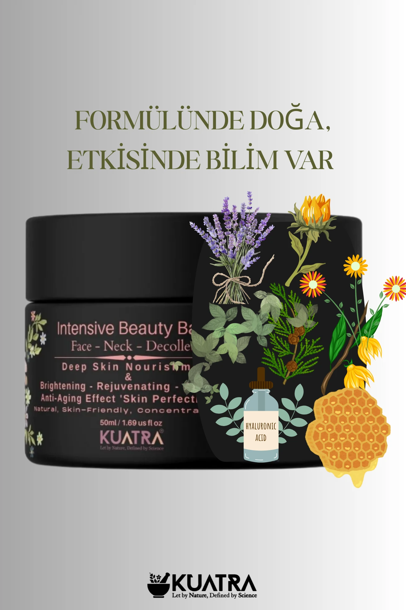 Kuatra Intensive Beauty Balm Anti-aging, Antioxidant Beauty Balm (aromatherapy product, natural ingredient) 50ml