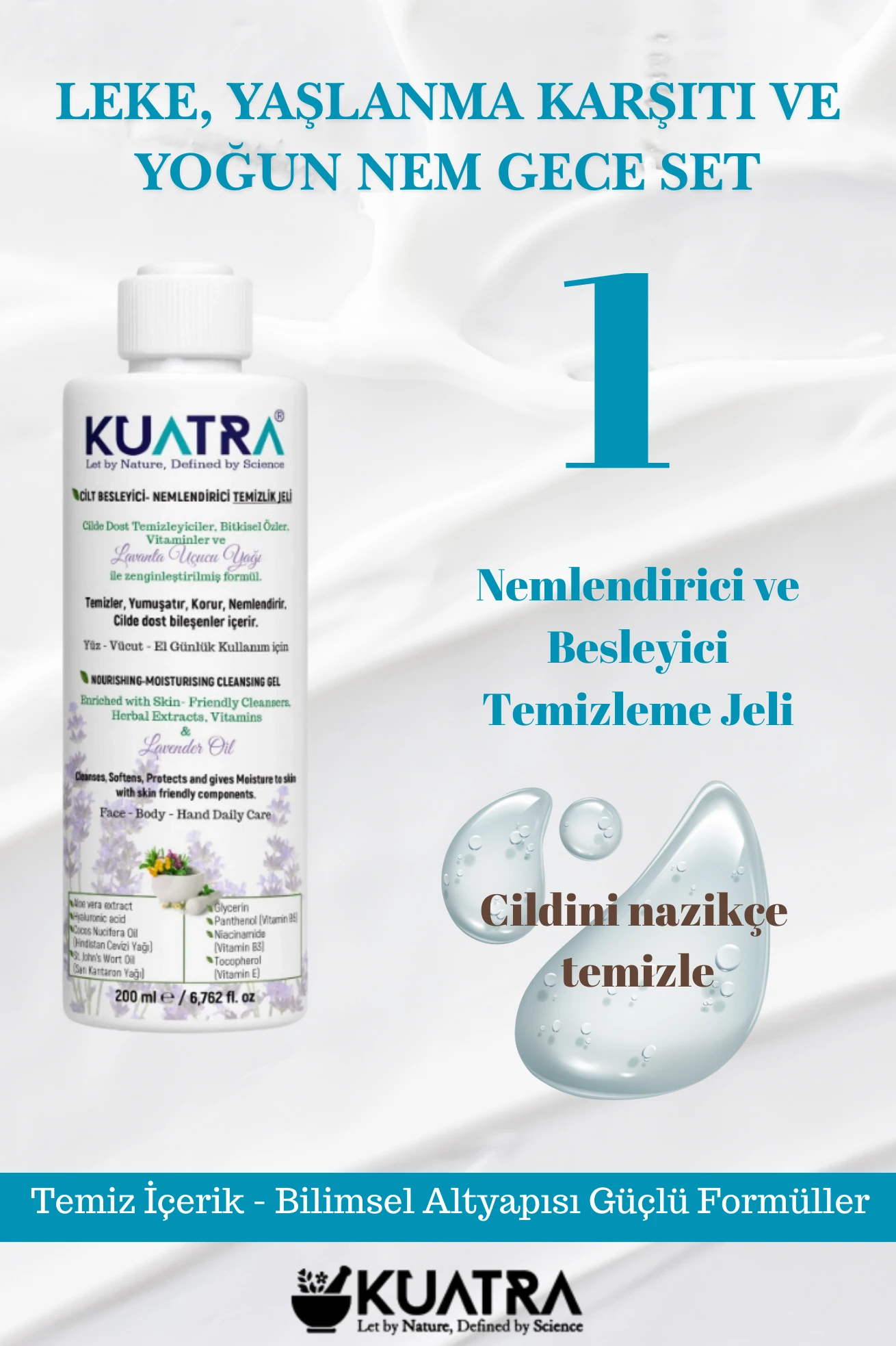 Blemish, Anti-Aging and Intensive Moisture Night Set Natural ingredients, Repairing Care, Intensive Moisture