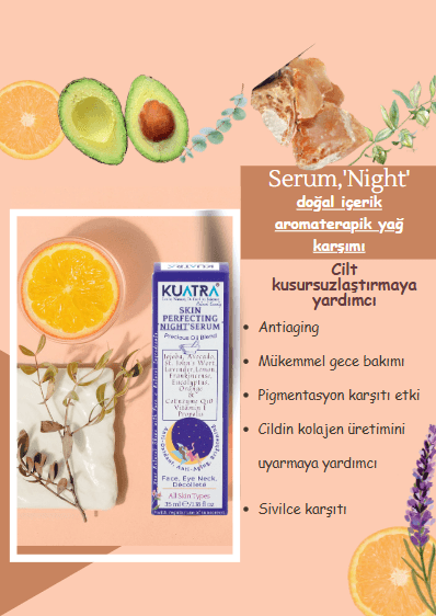 Kuatra Skin Perfecting  'Night' Serum (cildi onarmaya ve cildi kusursuzlaştırmaya yardımcı gece serumu)