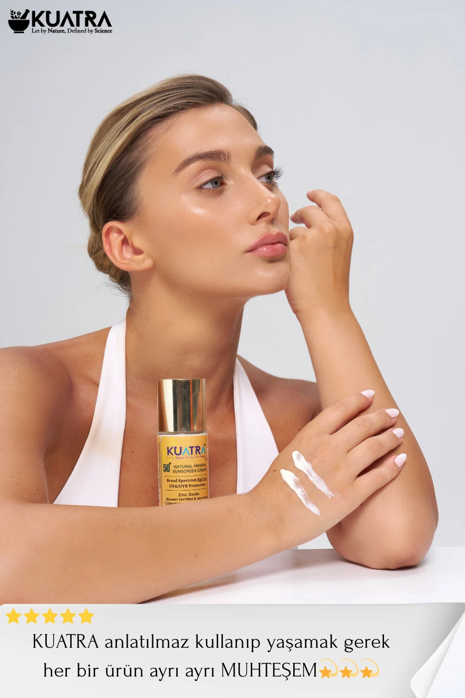 Kuatra SPF 50+ Natural - Mineral - Moisturizing Sunscreen Cream (Baby-Child-Adult) 80ml