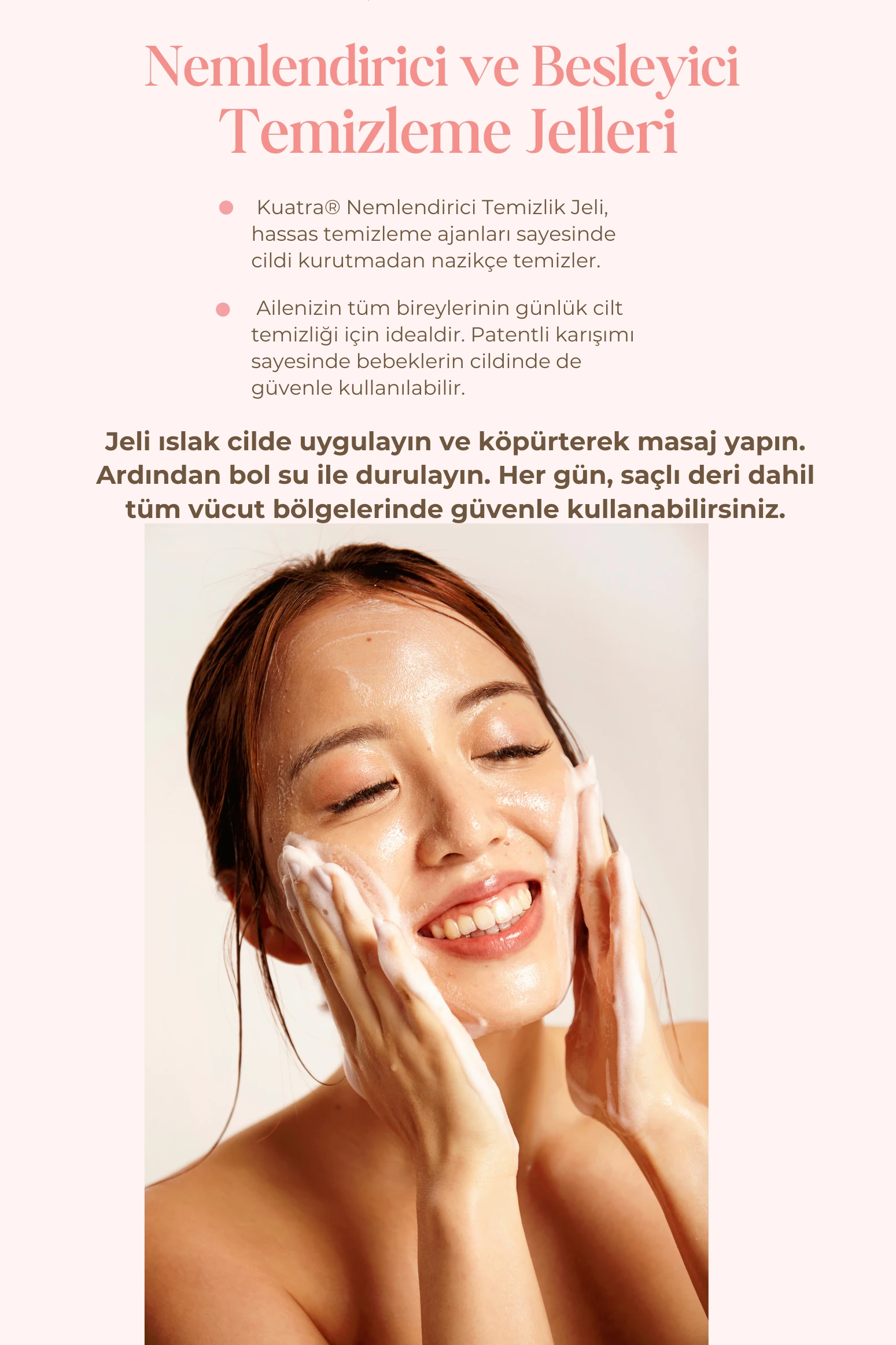 Kuatra Nemlendirici Besleyici Temizlik Jeli (Tıbbi Lavanta (Lavandula Angustifolia) uçucu yağı içeren) 500ml