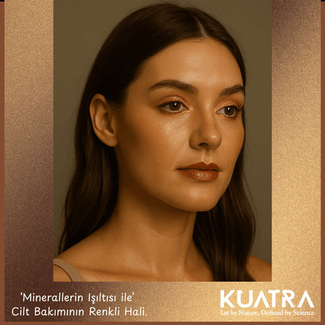 Kuatra Amber Crystal – Doğal Bakır Işıltı Highlighter Stick | Nemlendirici & Antioksidan | Plastiksiz Ambalaj