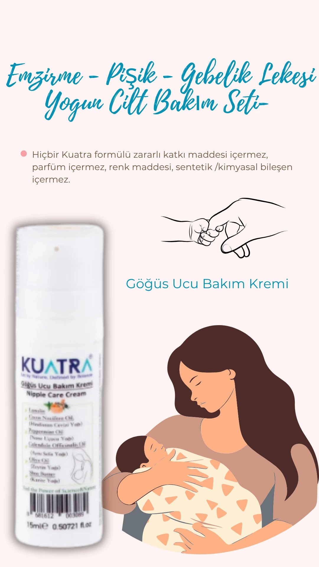 Kuatra Emzirme-pişik- Gebelik Lekesi- Yoğun Cilt Bakım Seti- Cildin Sevdiği Güçlü Formüller