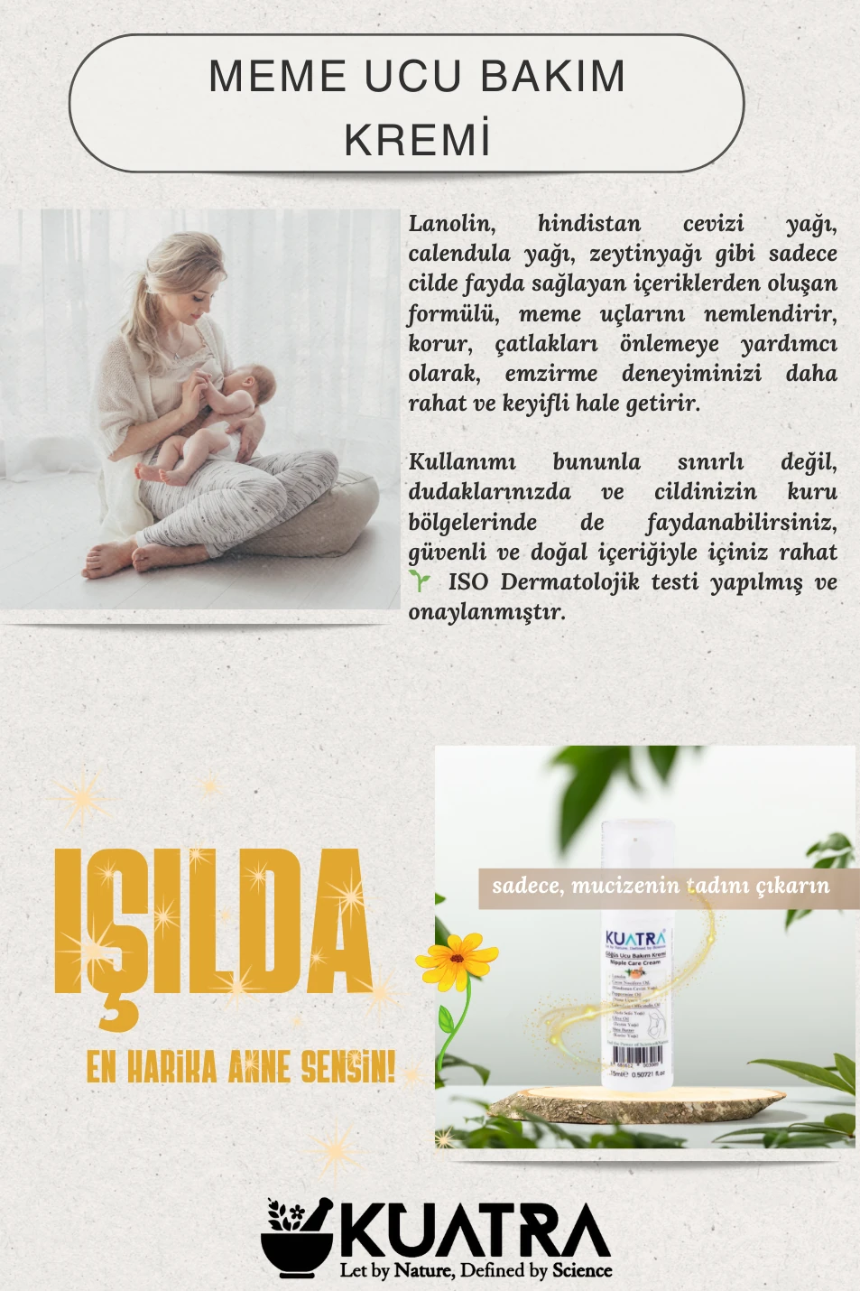 Kuatra Meme Ucu Bakım Kremi