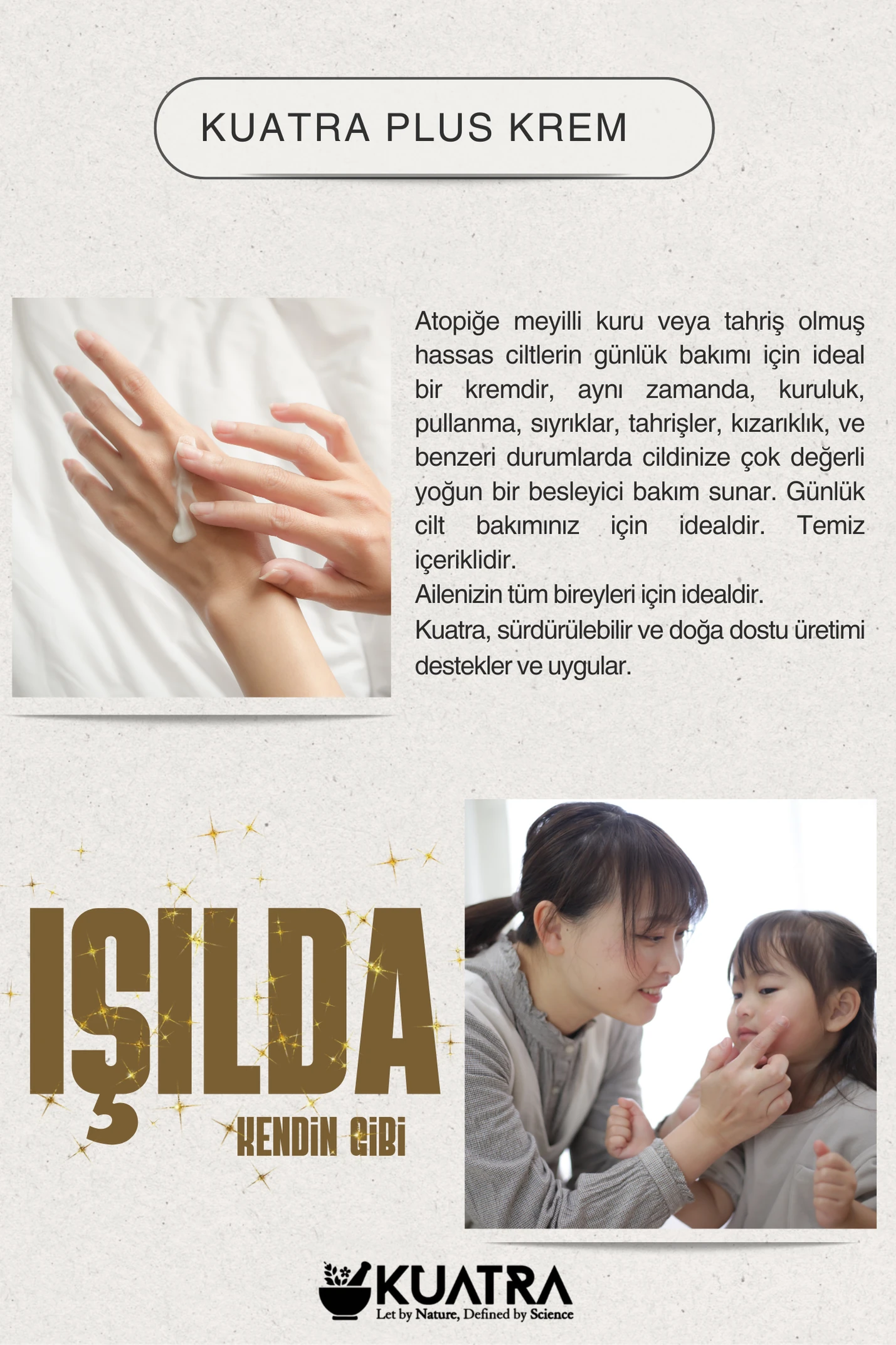 Kuatra Plus Cilt Onarmaya Yardımcı Krem 30 ml