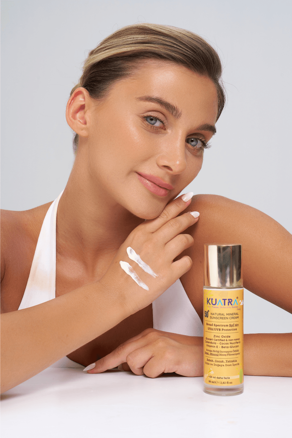 Kuatra SPF 50+ Doğal - Mineral - Nemlendirici Güneş Koruyucu Krem (Bebek-Çocuk-Yetişkin) 80ml