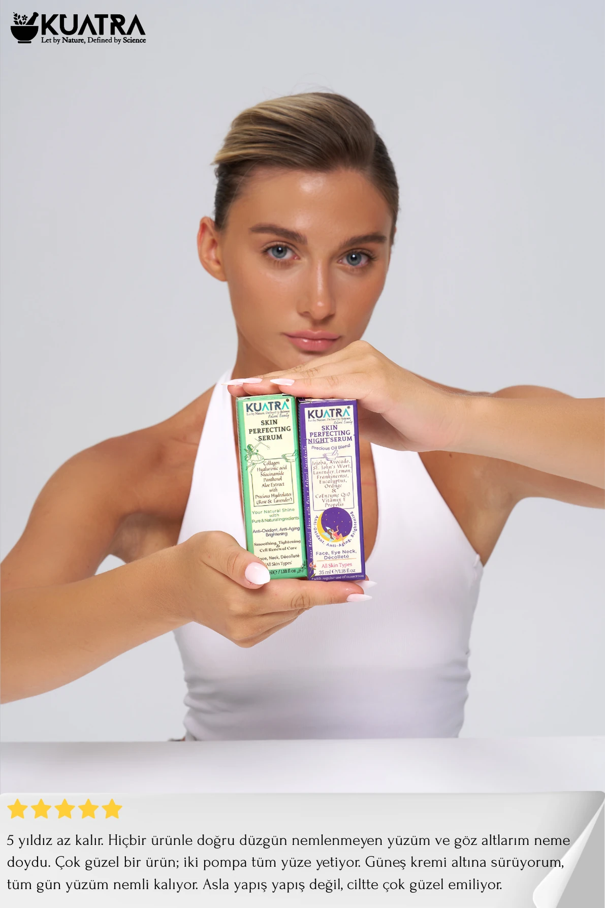 Kuatra Skin Perfecting 'Night' Serum (cildi onarmaya ve cildi kusursuzlaştırmaya yardımcı gece serumu)