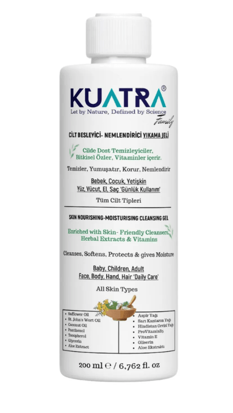 Kuatra Nemlendirici Besleyici Temizlik Jeli 200ml (kokusuz)