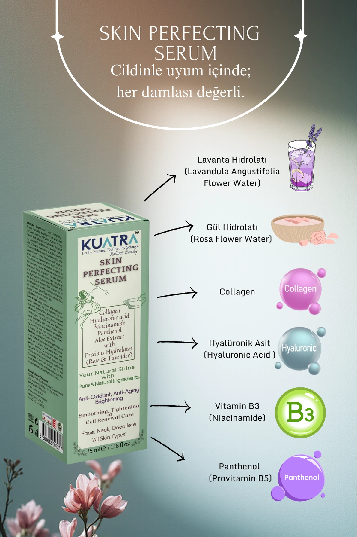 Kuatra Skin Perfecting Serum (Cildi Kusursuzlaştırmaya Yardımcı Günlük Serum)