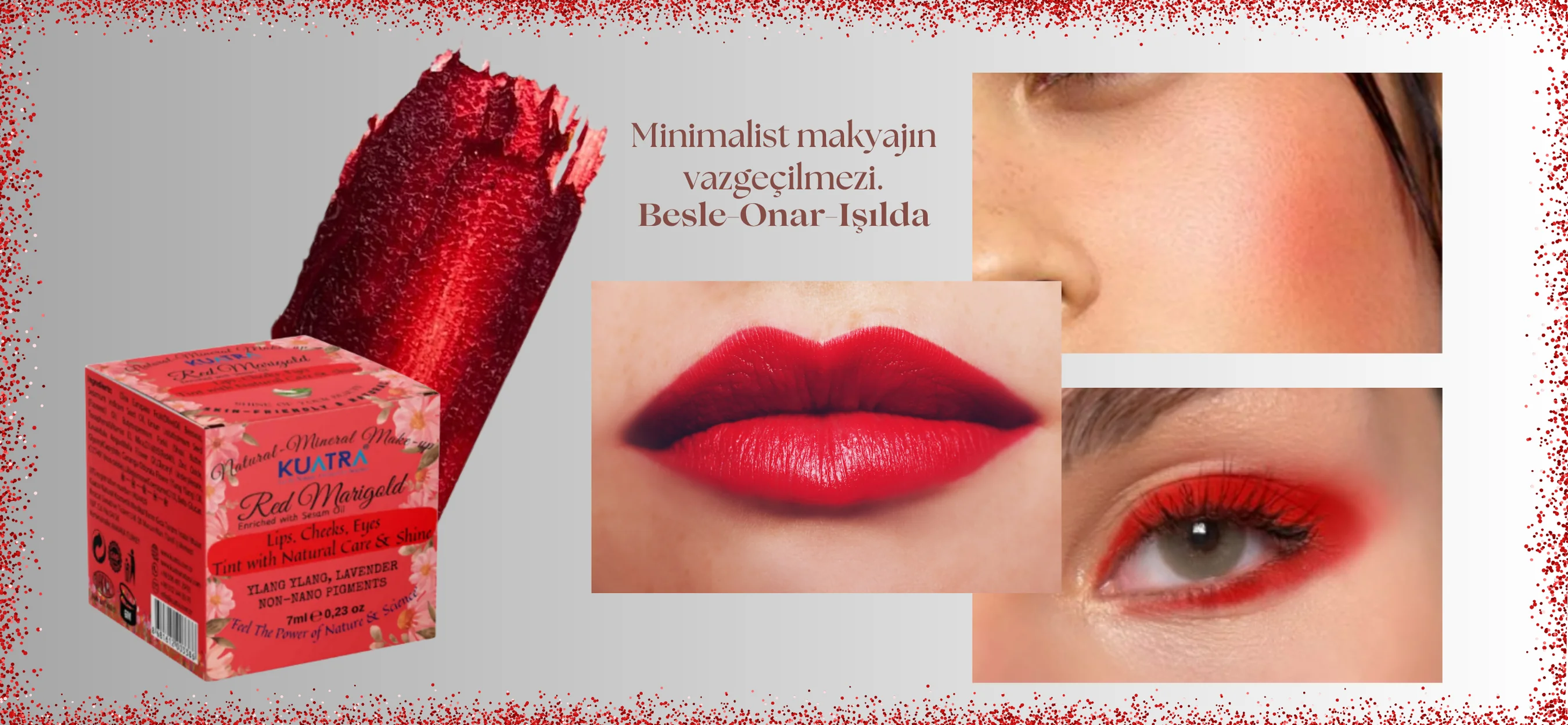 Kırmızı Ruj Makyajı Nasıl Yapılır? Doğal Işıltılı Red Marigold ile!