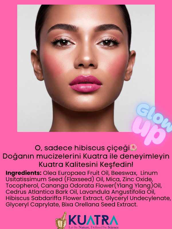 Hibiscus Magic Doğal İçerikli Çok Amaçlı Allık, Ruj, Göz Farı (Makyaj Beraberinde Çok Değerli Besleyici Cilt Bakımı)