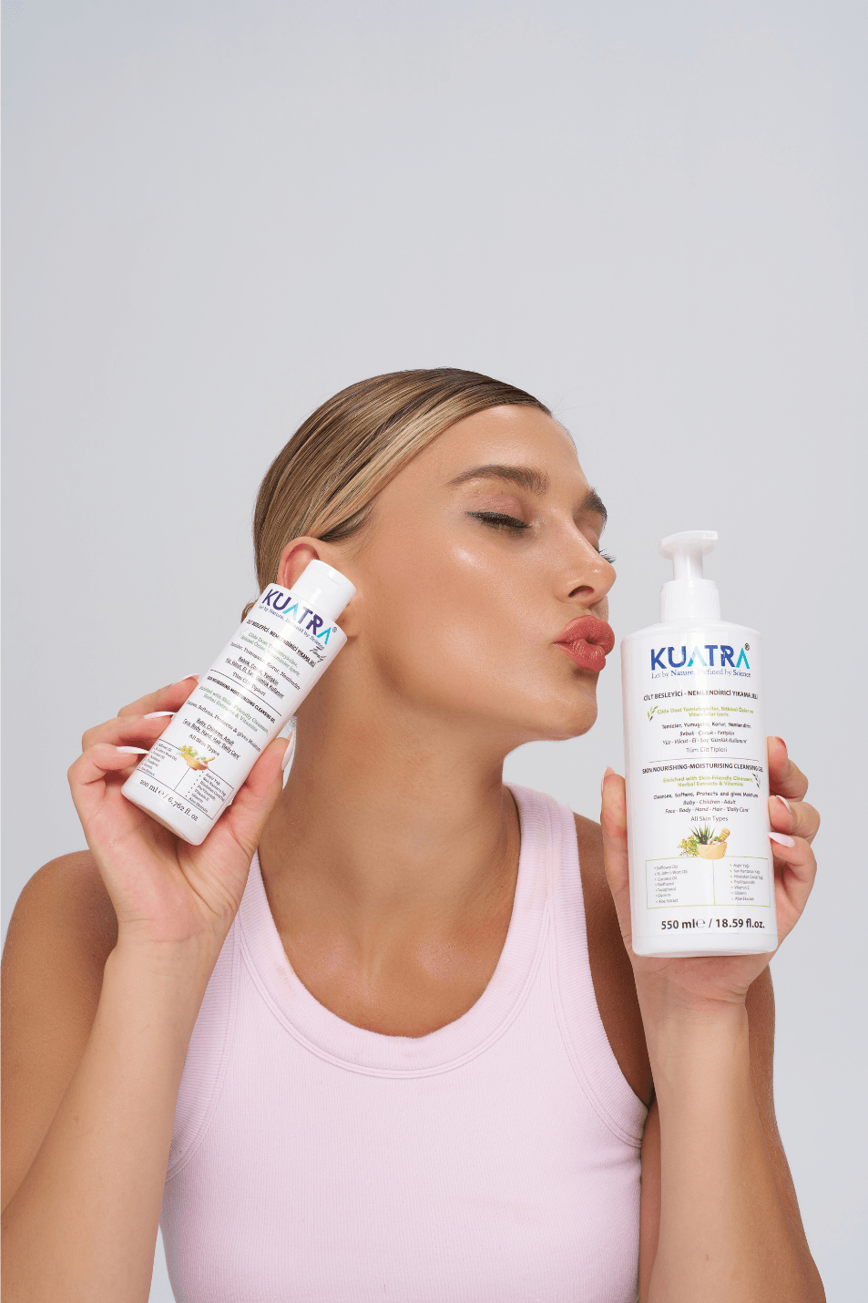 Kuatra Nemlendirici Besleyici Temizlik Jeli 550ml (kokusuz)
