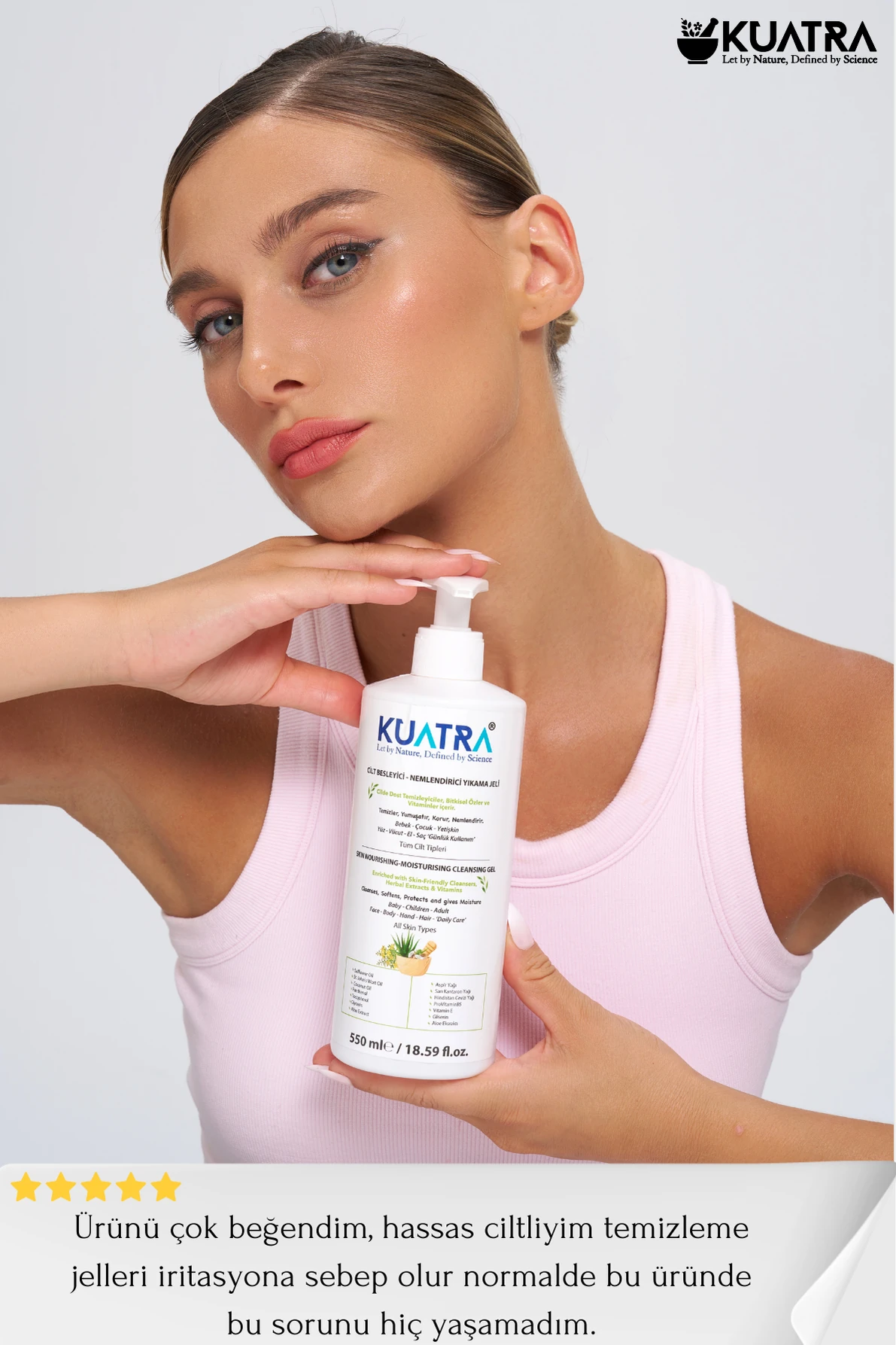 Kuatra Moisturizing Nourishing Cleansing Gel 550ml (odorless)