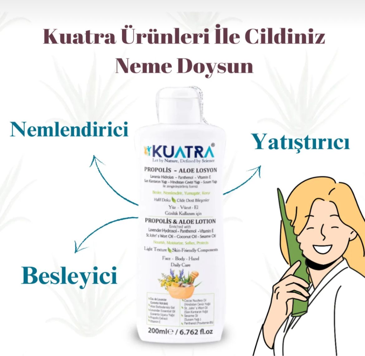 Kuatra Propolis - Aloe Vera Losyon 200ml