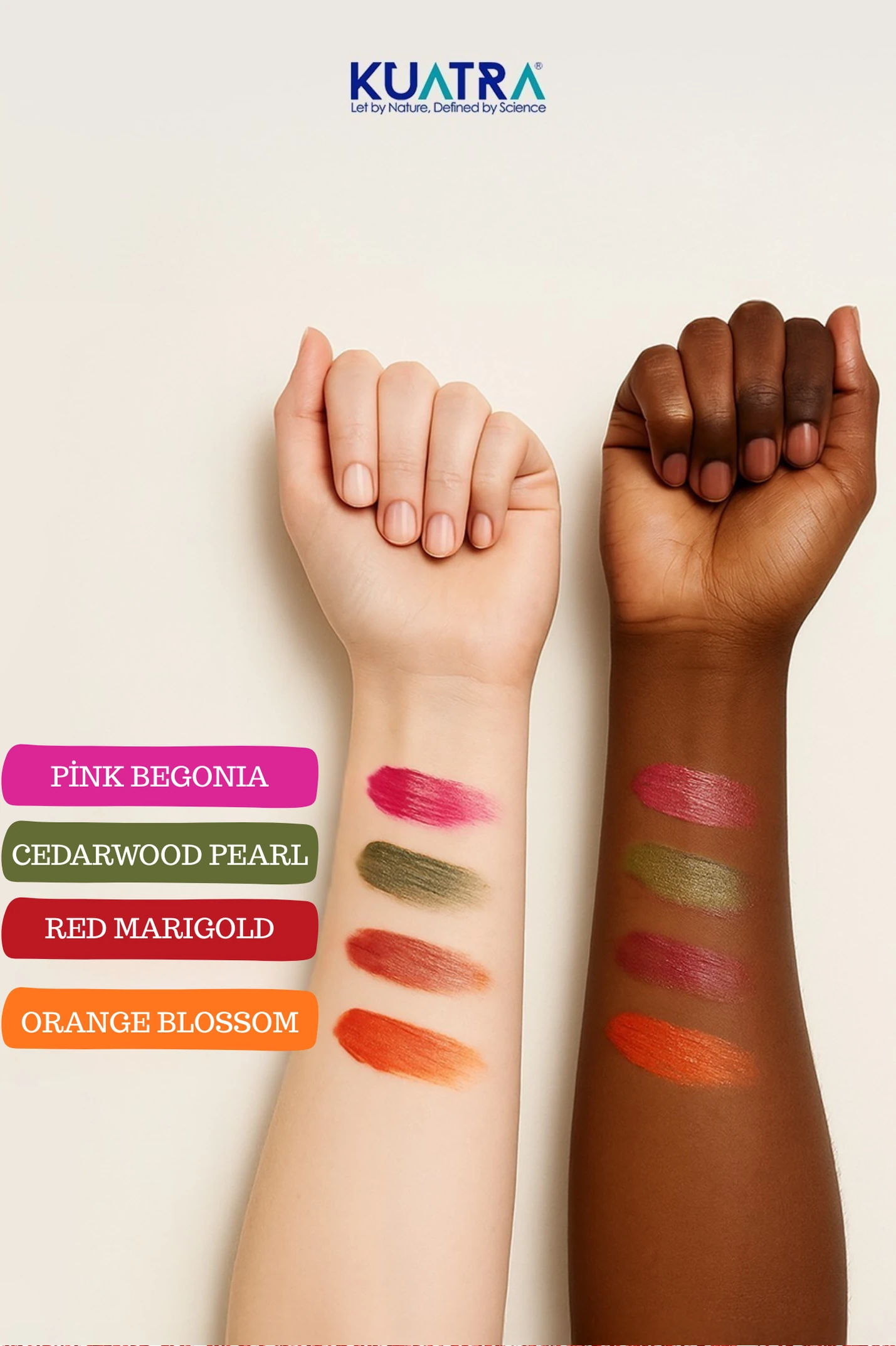 Kuatra Red Marigold Natural Ingredient Moisturizer - Antioxidant Shine Balm (Lipstick - Blush - Eye Shadow) 7ml