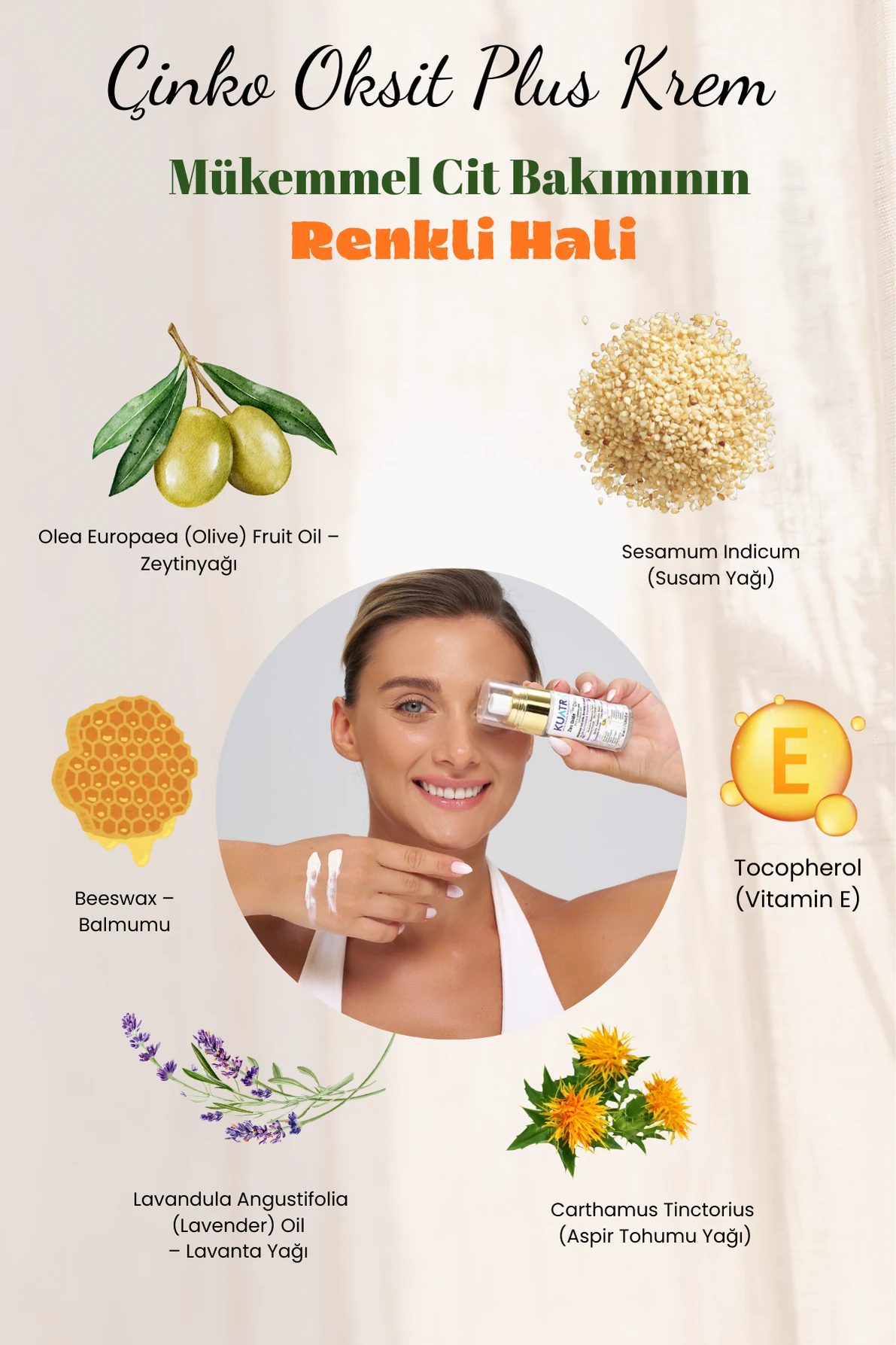 Kuatra Zinc Oxide Plus Cream (General Skin Care, Helps Prevent Skin Blemishes)