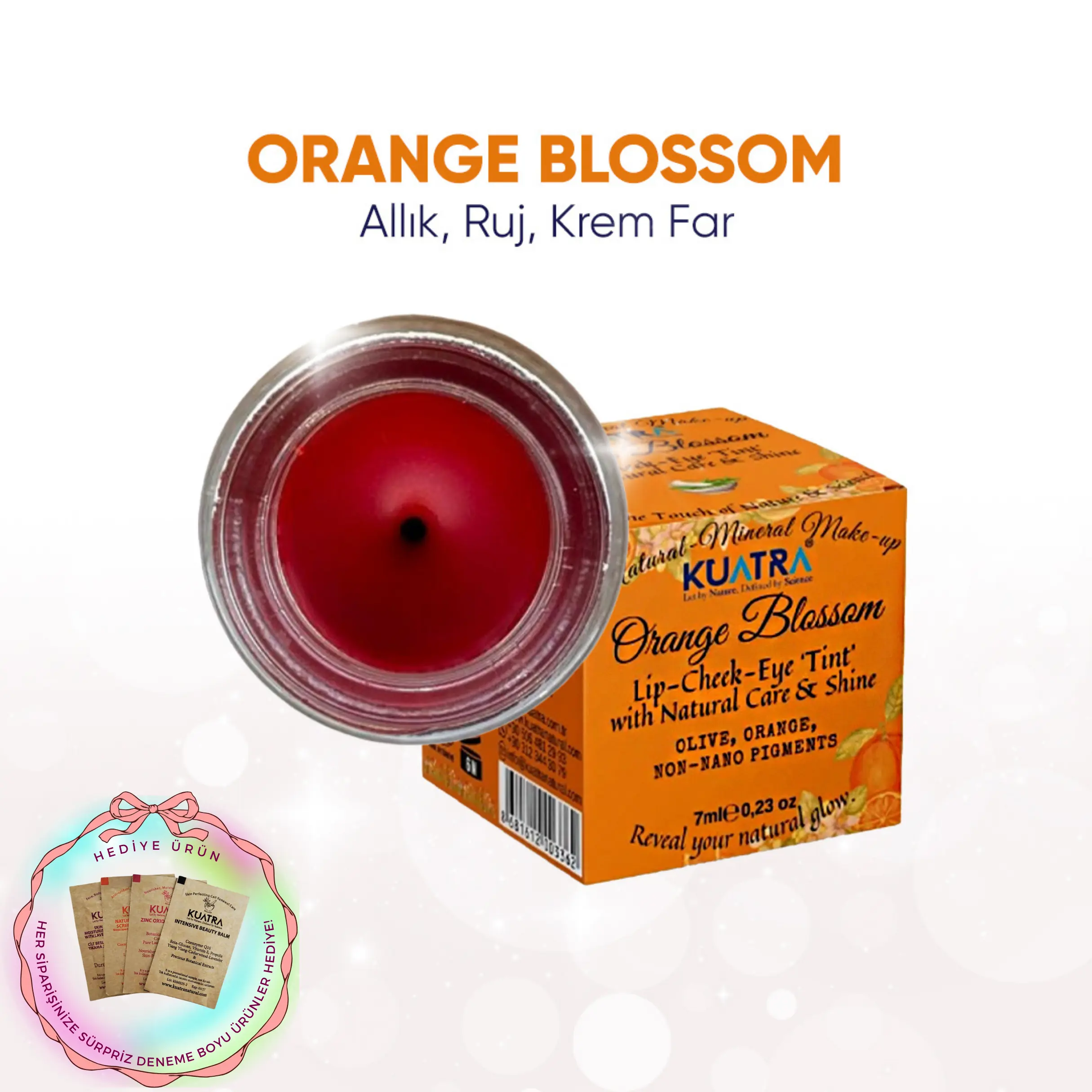 フェイスクリーム JURI Kuatra Orange Blossom | Doğal Lip–Cheek–Eye Tint 🌸