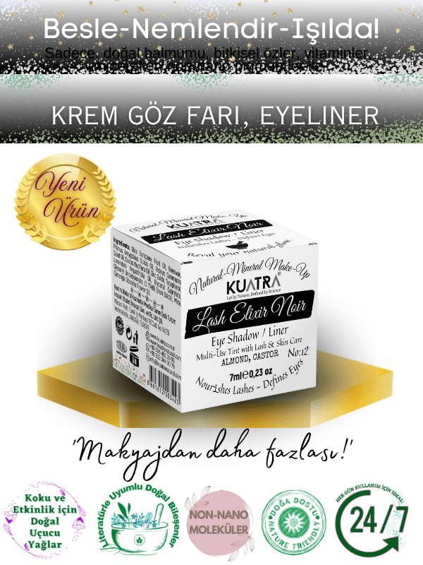 Lash Elixir Noir Eye Shadow/Liner Multi-Use Tint with Lash &Skin Care