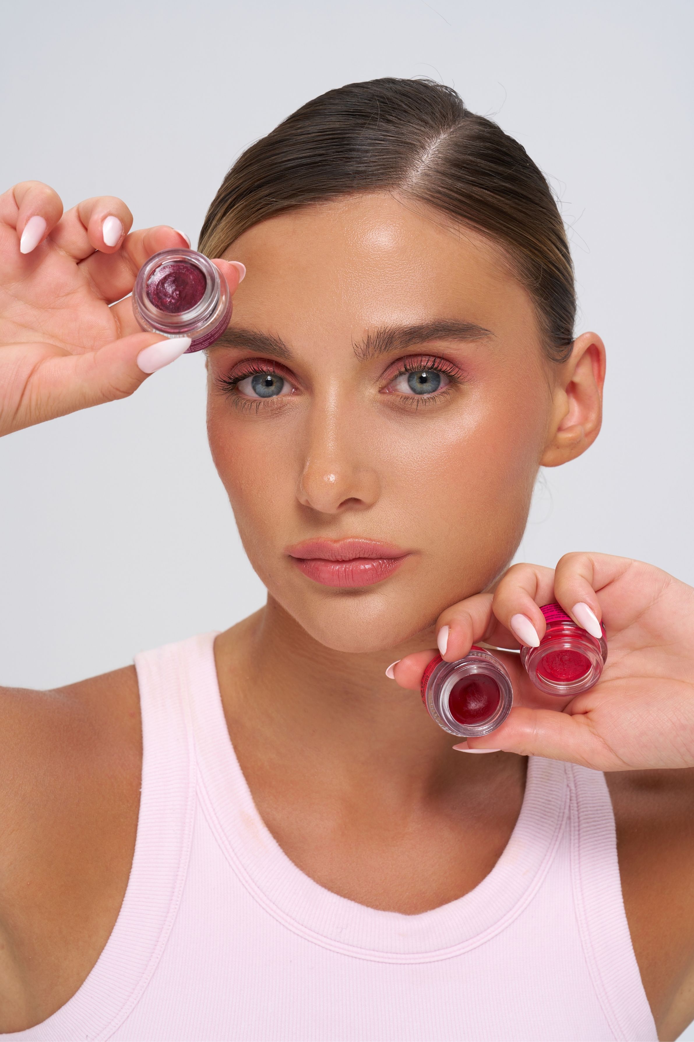 Violet Shimmer Lip-Cheek-Eye ‘Tint’ Doğal İçerikli Allık, Ruj, Göz Farı (Makyaj ve Cilt Bakımı)