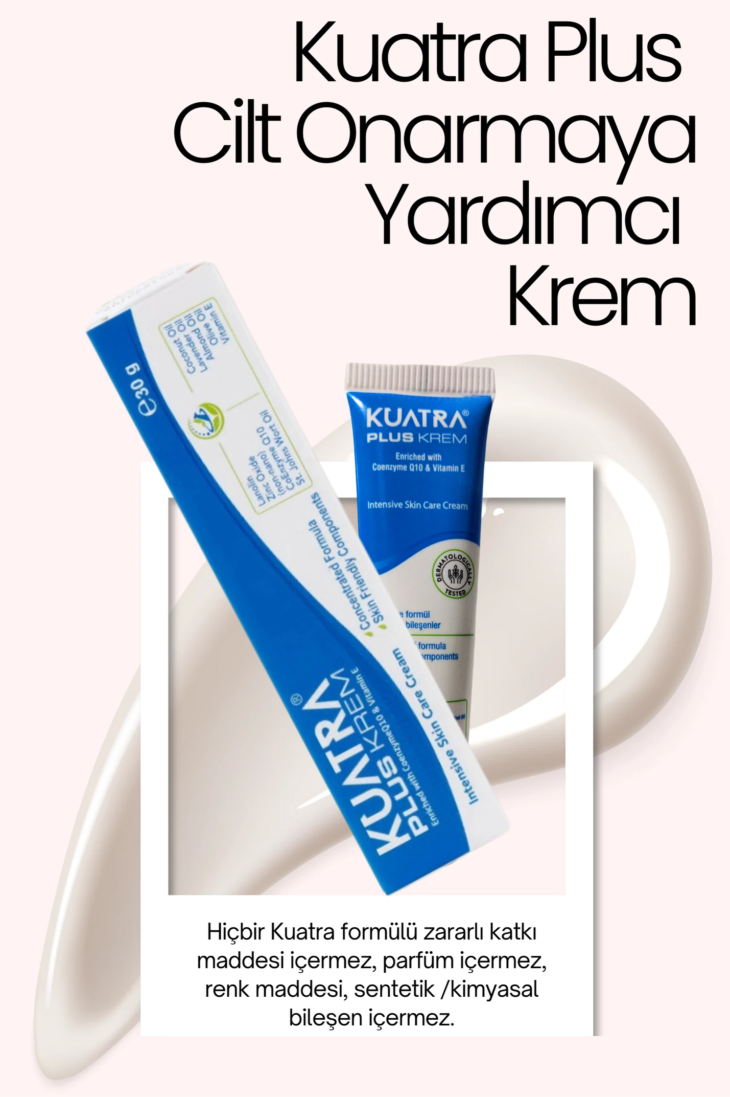 Kuatra Plus Cilt Onarmaya Yardımcı Krem 30 ml