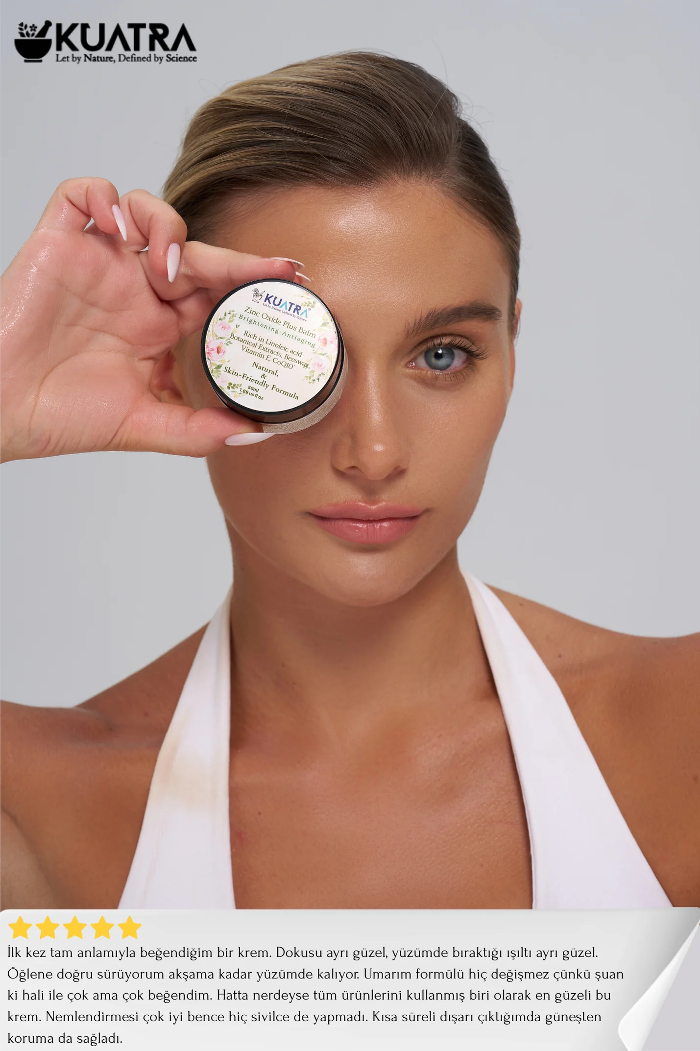 Kuatra Çinko Oksit Plus Balm (Leke Karşıtı, Canlandırıcı Nemlendirici Günlük Bakım- Doğal İçerik)