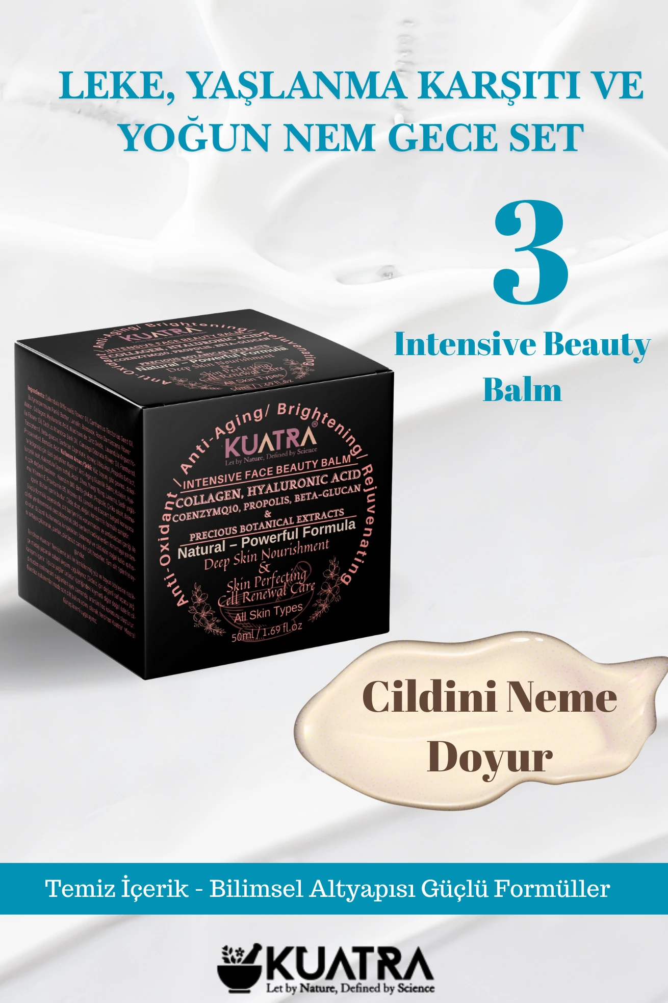 Blemish, Anti-Aging and Intensive Moisture Night Set Natural ingredients, Repairing Care, Intensive Moisture