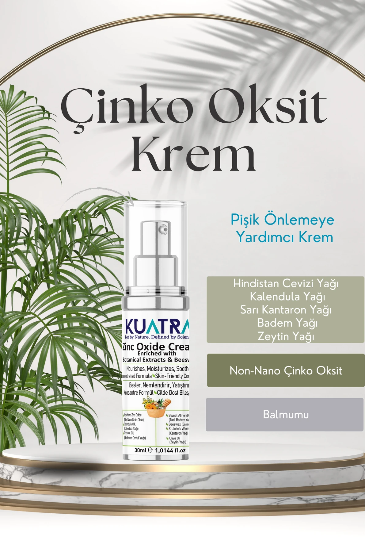 Kuatra Zinc Oxide Cream (Helps prevent diaper rash)