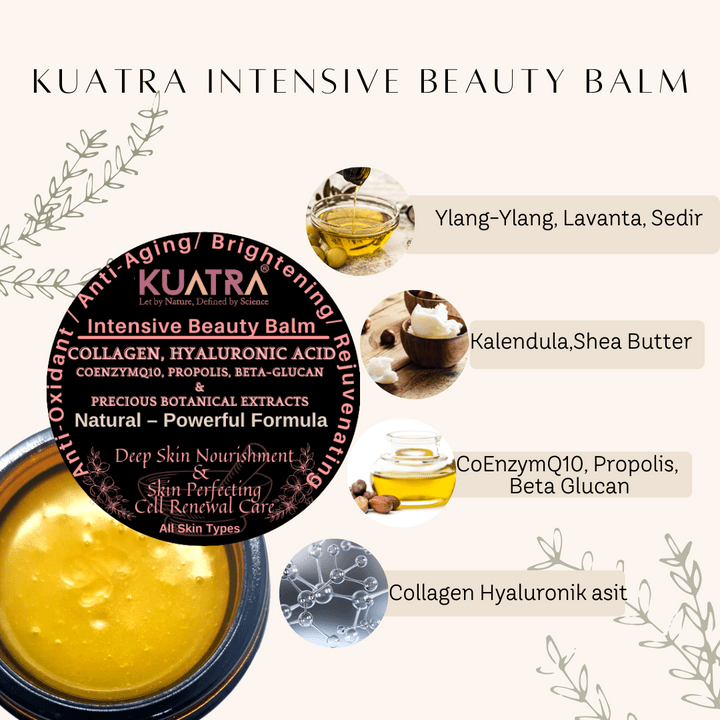Kuatra Intensive Beauty Balm Anti-aging, Antioxidant Güzellik Balmı (aromaterapik ürün, doğal içerik) 50ml