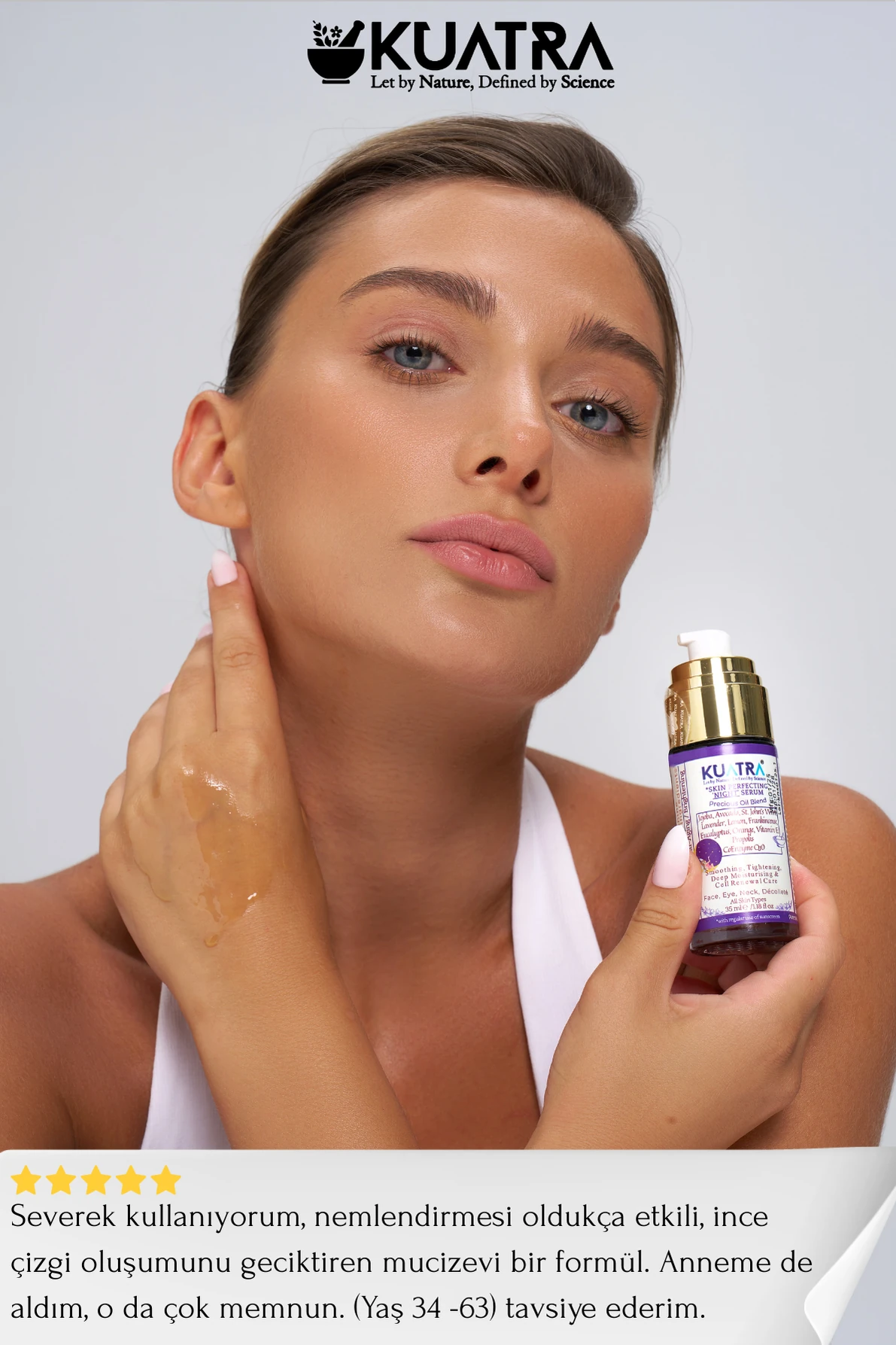Kuatra Skin Perfecting 'Night' Serum (cildi onarmaya ve cildi kusursuzlaştırmaya yardımcı gece serumu)