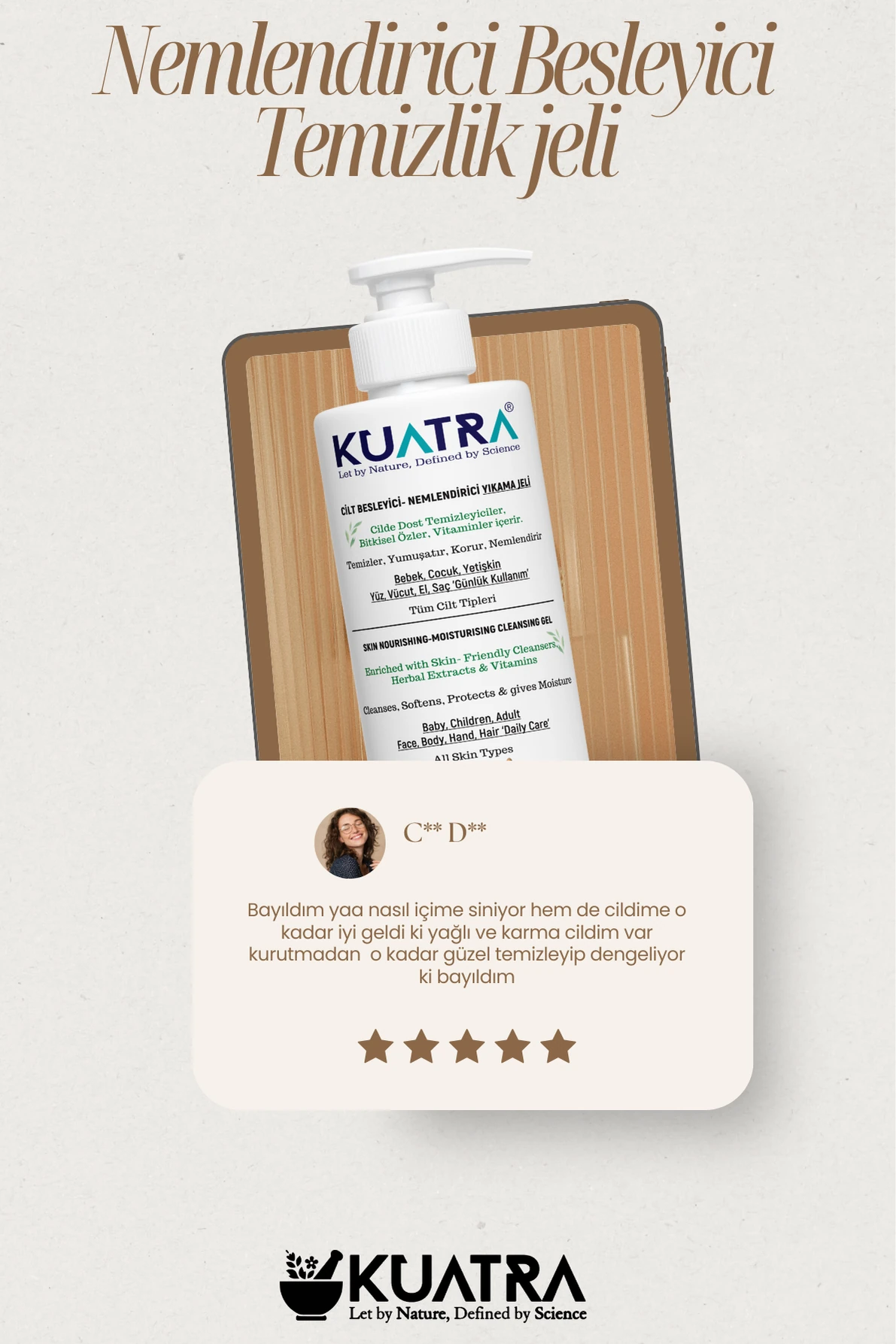 Kuatra Moisturizing Nourishing Cleansing Gel 550ml (odorless)