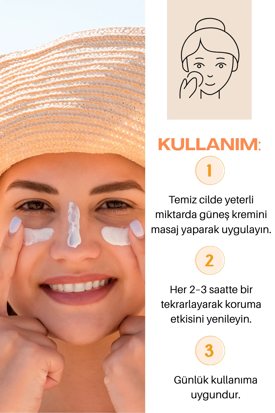 Kuatra SPF 50+ Natural - Mineral - Moisturizing Sunscreen Cream (Baby-Child-Adult) 80ml