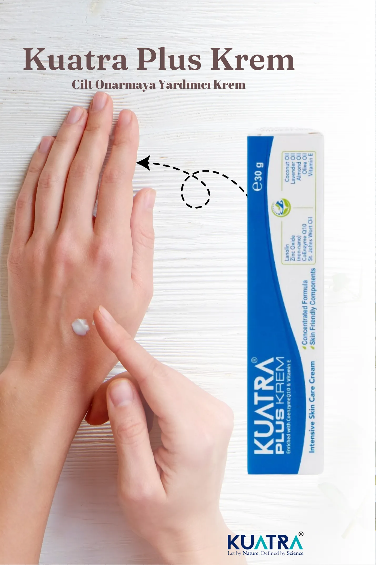 Kuatra Plus Cilt Onarmaya Yardımcı Krem 30 ml