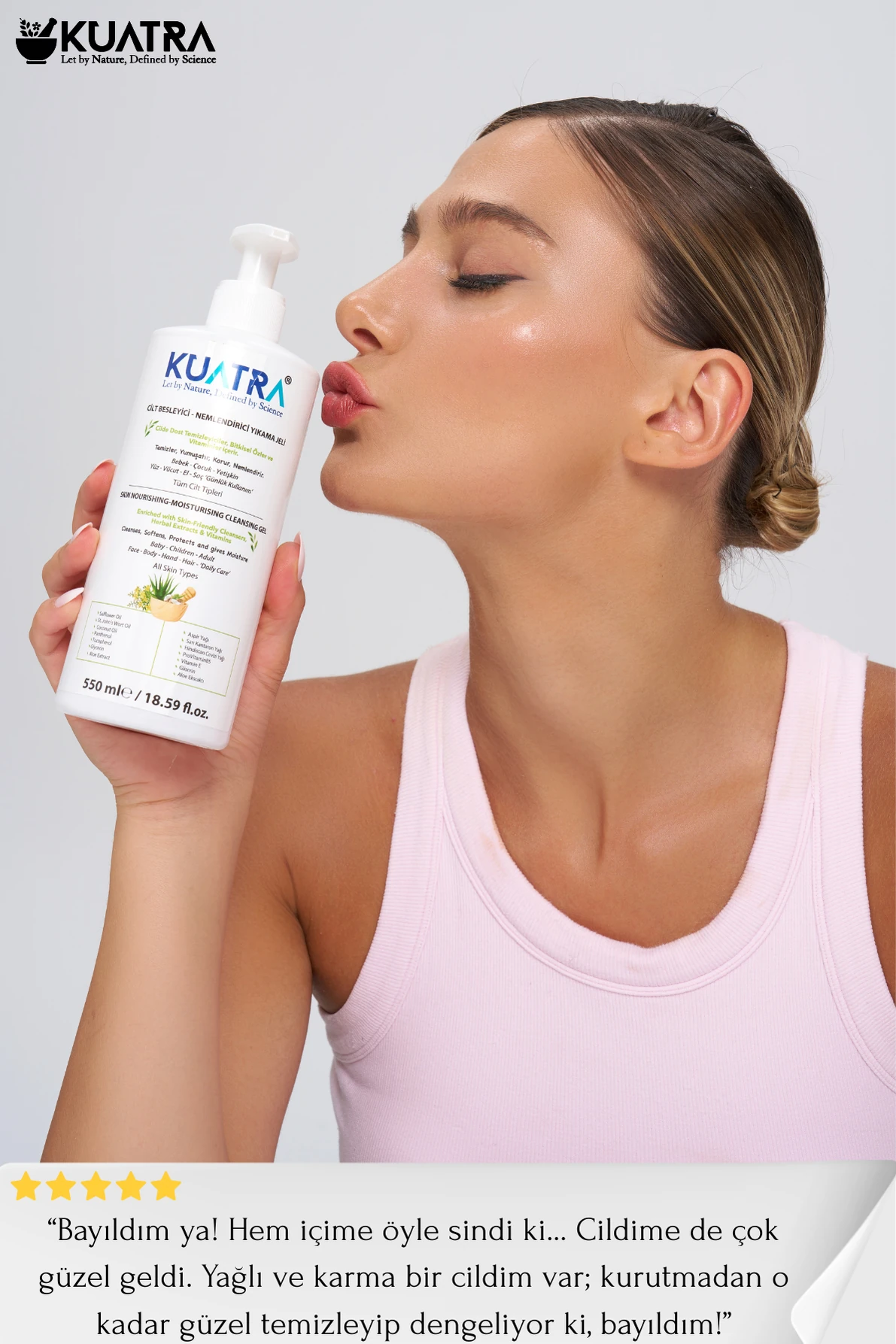 Kuatra Moisturizing Nourishing Cleansing Gel 550ml (odorless)