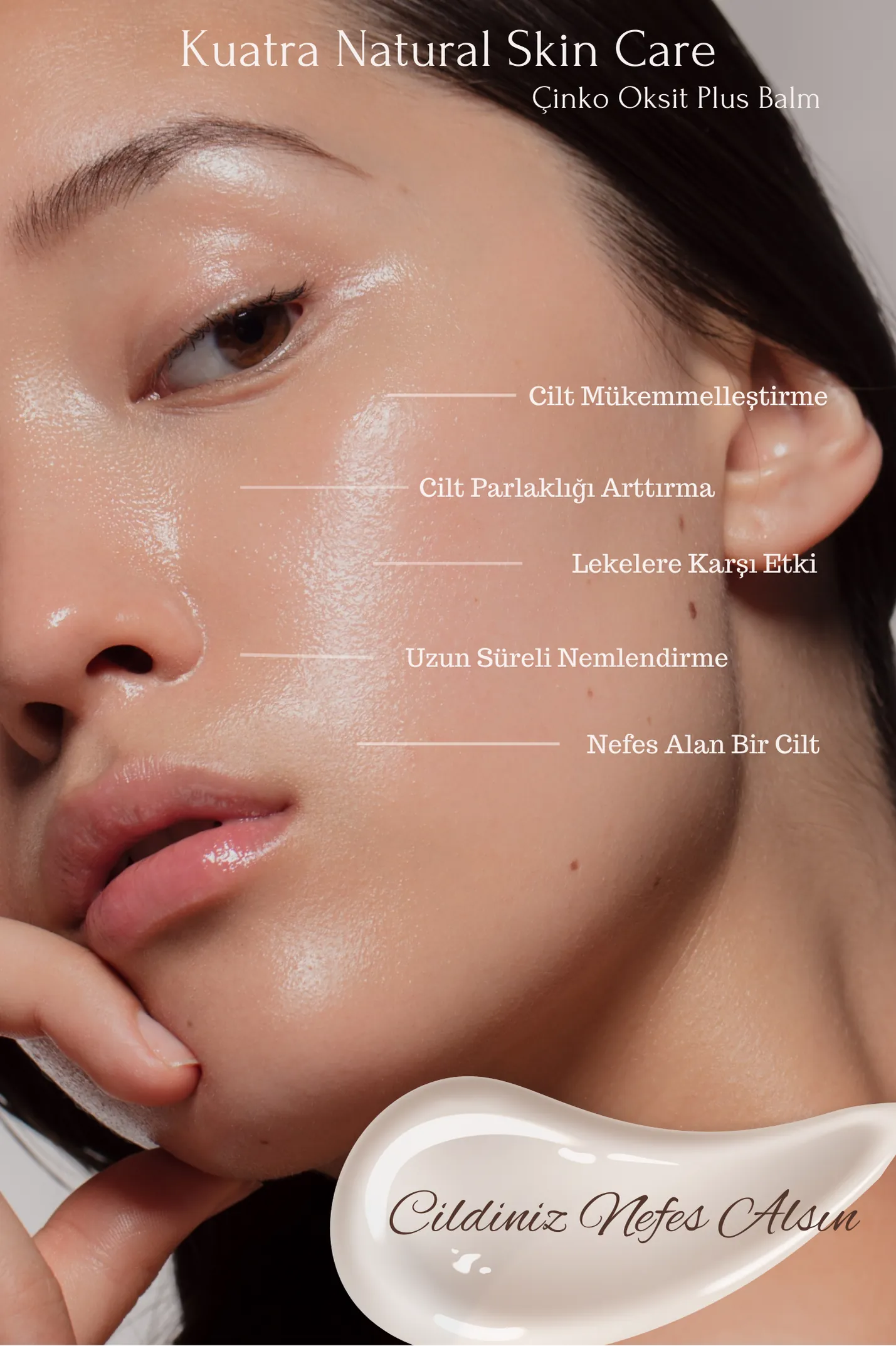 Kuatra Çinko Oksit Plus Balm (Leke Karşıtı, Canlandırıcı Nemlendirici Günlük Bakım- Doğal İçerik)