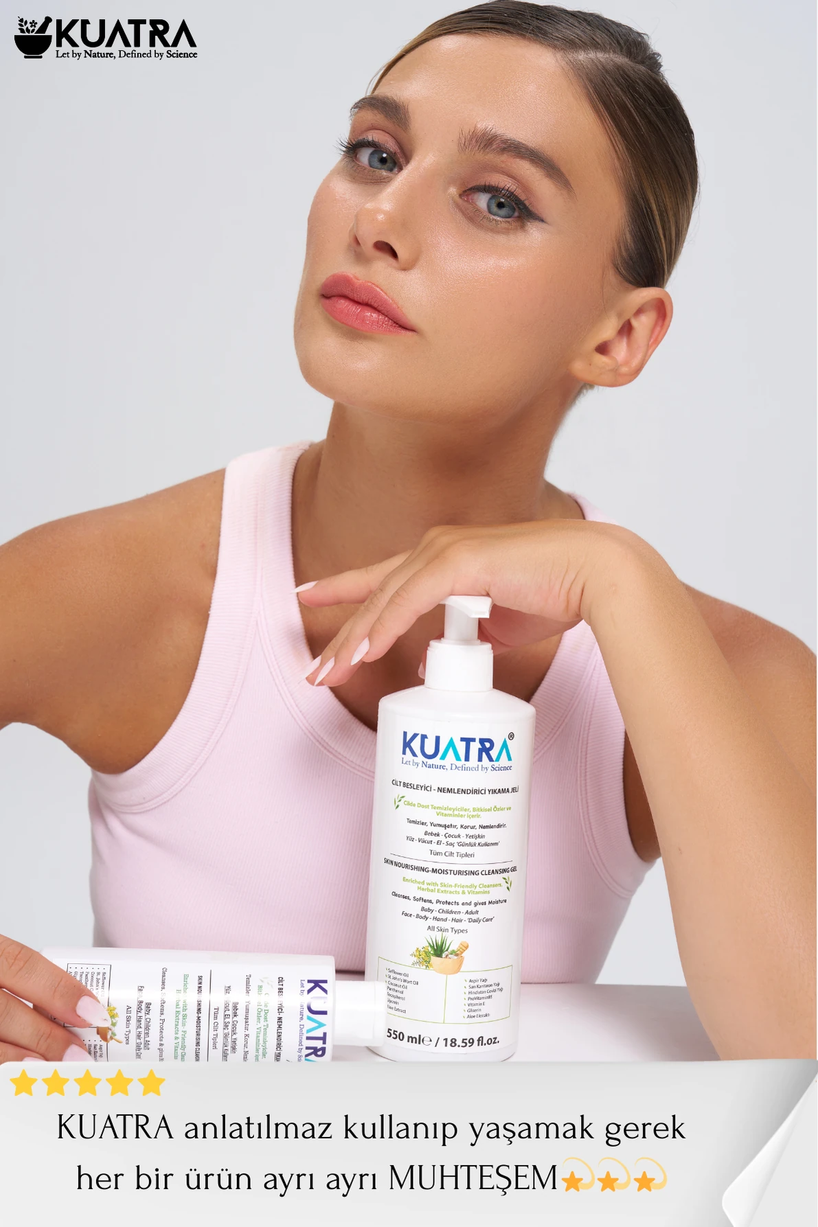 Kuatra Moisturizing Nourishing Cleansing Gel 550ml (odorless)