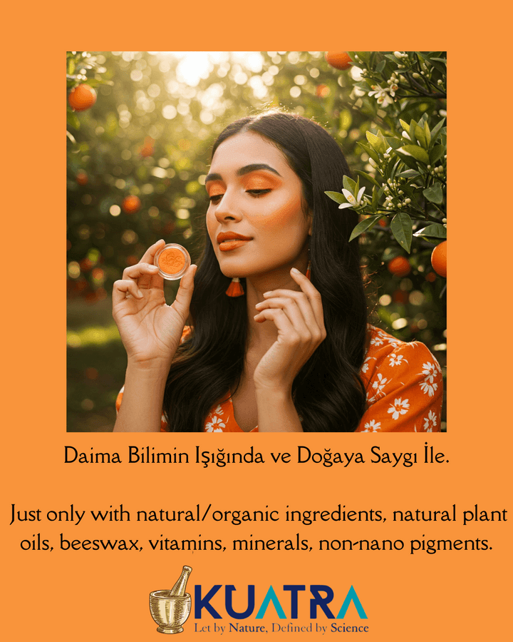 Orange Blossom Lip-Cheek-Eye ‘Tint’ Doğal İçerikli Çok Amaçlı Allık, Ruj, Göz Farı (Makyaj Beraberinde Çok Değerli Besleyici Cilt Bakımı)