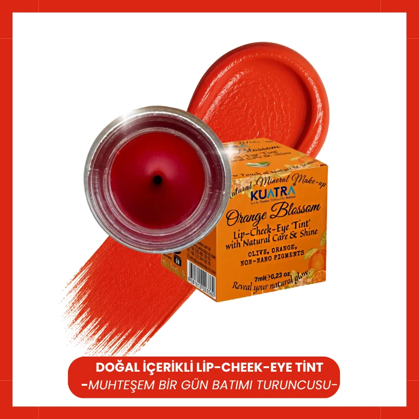 Orange Blossom Balm | Doğal Allık, Ruj ve Far