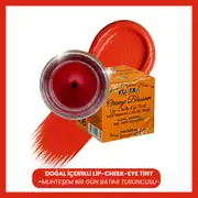 Kuatra Orange Blossom Lip-Cheek-Eye ‘Tint’ Doğal İçerikli Çok Amaçlı Allık Ruj, Göz Farı (Makyaj Beraberinde Çok Değerli Besleyici Cilt Bakımı)