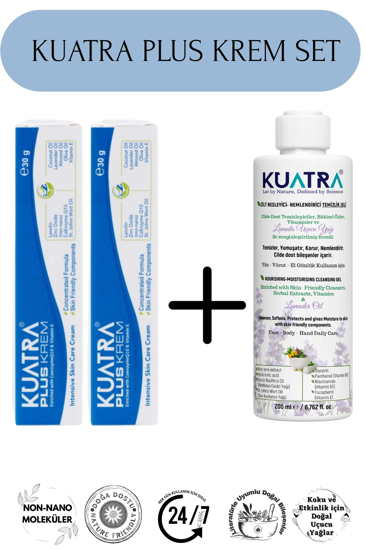 Kuatra Plus Krem Set