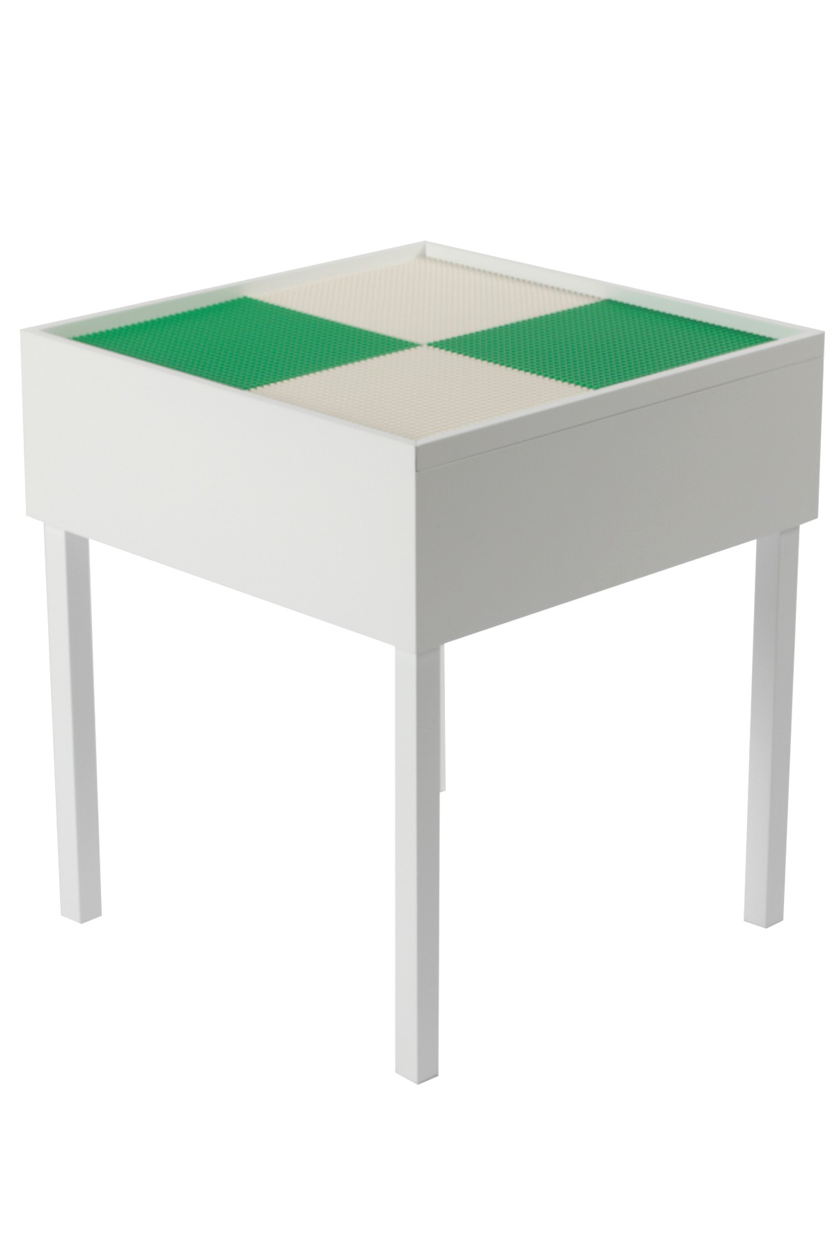 Arkat Kids Classic Oyun Zeminli 55x55 CM Çocuk Masası - 2 Yeşil 2 Beyaz