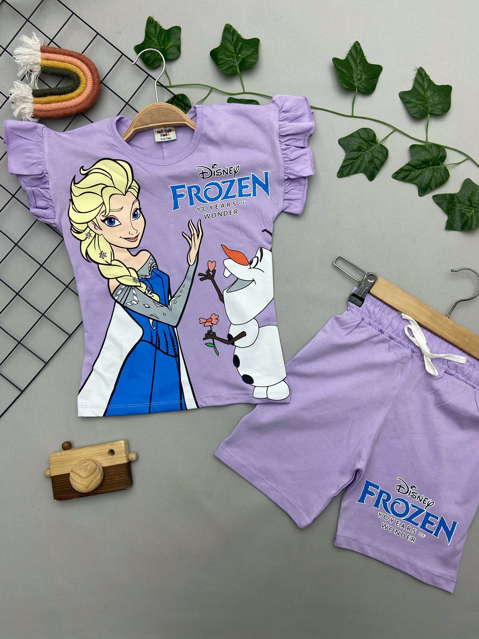 FROZEN YAZILI KIZ COCUK TAKIM