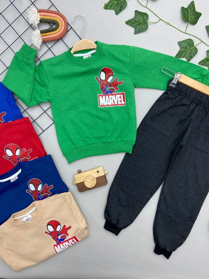MARVEL YAZILI ERKEK ÇOCUK TAKIM